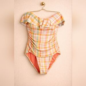 Bleu Rod Beattie Multicolor Plaid One Piece Swimsuit